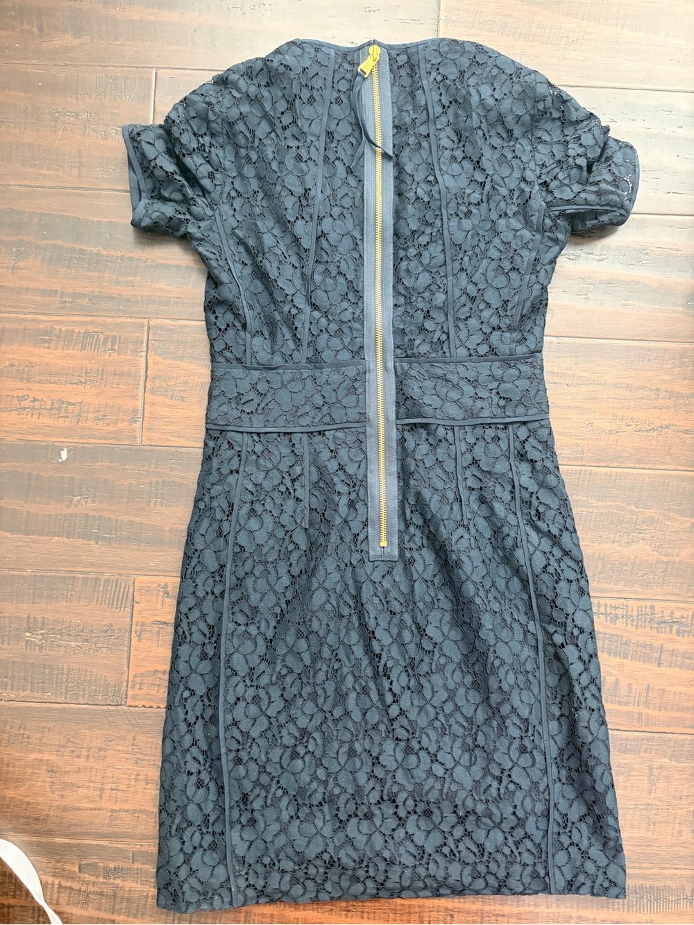 Classic Navy Scoop-Neck Dress Marc by Marc Jacobs blue lace dress back zipper - Picture 7 of 8